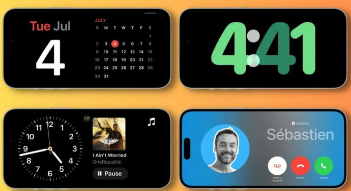 泗阳苹果手机维修分享iOS17横屏充电待机显示有什么好处 