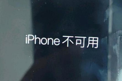 泗阳苹果服务网点分享锁屏界面显示“iPhone 不可用”如何解决 