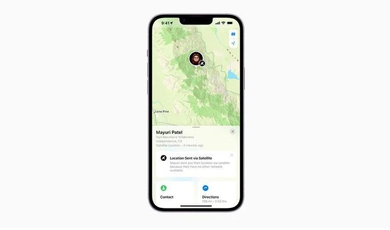 泗阳苹果14维修分享iPhone14系列中 FindMy功能通过卫星分享位置方法教程 